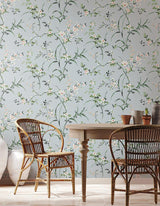 Wallpaper Blossom Branches Wallpaper // Light Grey