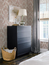 Wallpaper Bold Brocade Wallpaper // Tan & Grey