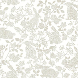 Wallpaper Botanical Bunnies Peel & Stick Wallpaper // Beige
