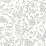 Wallpaper Botanical Bunnies Peel & Stick Wallpaper // Black