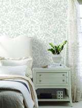 Wallpaper Botanical Bunnies Peel & Stick Wallpaper // Grey