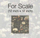 Wallpaper Botanical Fantasy Wallpaper // Black