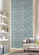 Wallpaper Botanical Fantasy Wallpaper // Blue