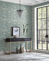 Wallpaper Botanical Fantasy Wallpaper // Blue