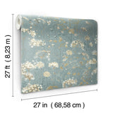 Wallpaper Botanical Fantasy Wallpaper // Blue