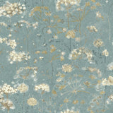 Wallpaper Botanical Fantasy Wallpaper // Blue