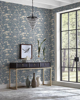 Wallpaper Botanical Fantasy Wallpaper // Dark Blue