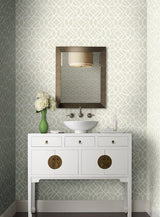 Wallpaper Boxwood Garden Wallpaper // Beige