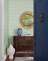 Wallpaper Boxwood Garden Wallpaper // Green