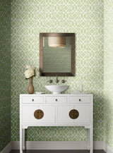 Wallpaper Boxwood Garden Wallpaper // Light Green