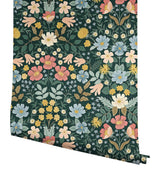 Wallpaper Bramble Garden Peel & Stick Wallpaper // Emerald