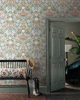 Wallpaper Bramble Garden Peel & Stick Wallpaper // Sage