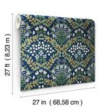 Wallpaper Bramble Wallpaper // Navy & Green