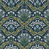 Wallpaper Bramble Wallpaper // Navy & Green