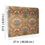 Wallpaper Bramble Wallpaper // Red & Green