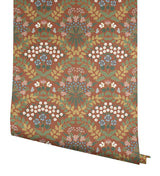 Wallpaper Bramble Wallpaper // Red & Green