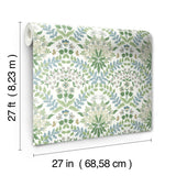 Wallpaper Bramble Wallpaper // White & Blue