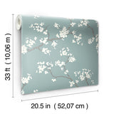 Wallpaper Branches Wallpaper // Blue