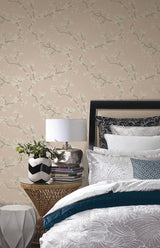 Wallpaper Branches Wallpaper // Blush