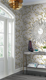 Wallpaper Branches Wallpaper // Gold