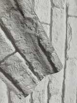 Wallpaper Brick & Mortar Wallpaper // White & Grey