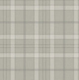 Wallpaper British Heritage Sauvage Plaid Wallpaper Sample // Grey White
