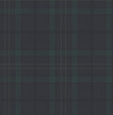 Wallpaper British Heritage Sauvage Plaid Wallpaper Sample // Navy