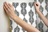 Wallpaper Broadsands Botanica Peel & Stick Wallpaper // Black