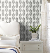 Wallpaper Broadsands Botanica Wallpaper // Grey & Off White