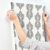 Wallpaper Broadsands Botanica Wallpaper // Grey & Off White