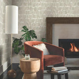 Wallpaper Brushed Ink Wallpaper // Taupe