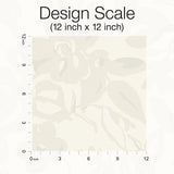 Wallpaper Brushstroke Floral Wallpaper // Pearl