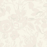 Wallpaper Brushstroke Floral Wallpaper // Pearl