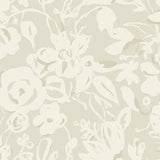 Wallpaper Brushstroke Floral Wallpaper // Taupe