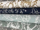 Wallpaper Budding Branch Silhouette Wallpaper // Blue
