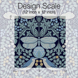 Wallpaper Butterfly Garden Wallpaper // Blue