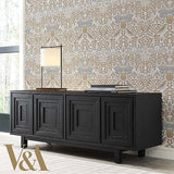 Wallpaper Butterfly Garden Wallpaper // White