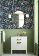 Wallpaper Butterfly House Wallpaper // Navy
