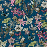 Wallpaper Butterfly House Wallpaper // Navy
