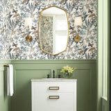 Wallpaper Butterfly House Wallpaper // Neutrals & Blues