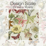 Wallpaper Butterfly House Wallpaper // Taupe & Coral