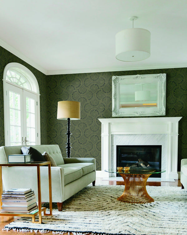Wallpaper Cabaret Wallpaper // Black Metallic