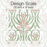 Wallpaper Calluna Wallpaper // White & Berry Metallic