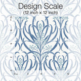 Wallpaper Calluna Wallpaper // White & Blue Metallic