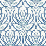 Wallpaper Calluna Wallpaper // White & Blue Metallic
