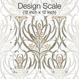 Wallpaper Calluna Wallpaper // White & Taupe Metallic