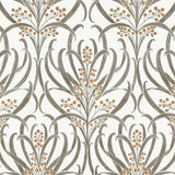 Wallpaper Calluna Wallpaper // White & Taupe Metallic