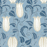 Wallpaper Canterbury Bells Wallpaper // Blue