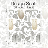 Wallpaper Canterbury Bells Wallpaper // Neutral