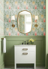 Wallpaper Canterbury Bells Wallpaper // Sage